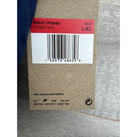 Nike Dri-FIT ADV Rise Structured Swoosh Blue Hat Cap Size L/XL NEW - Picture 12 of 13